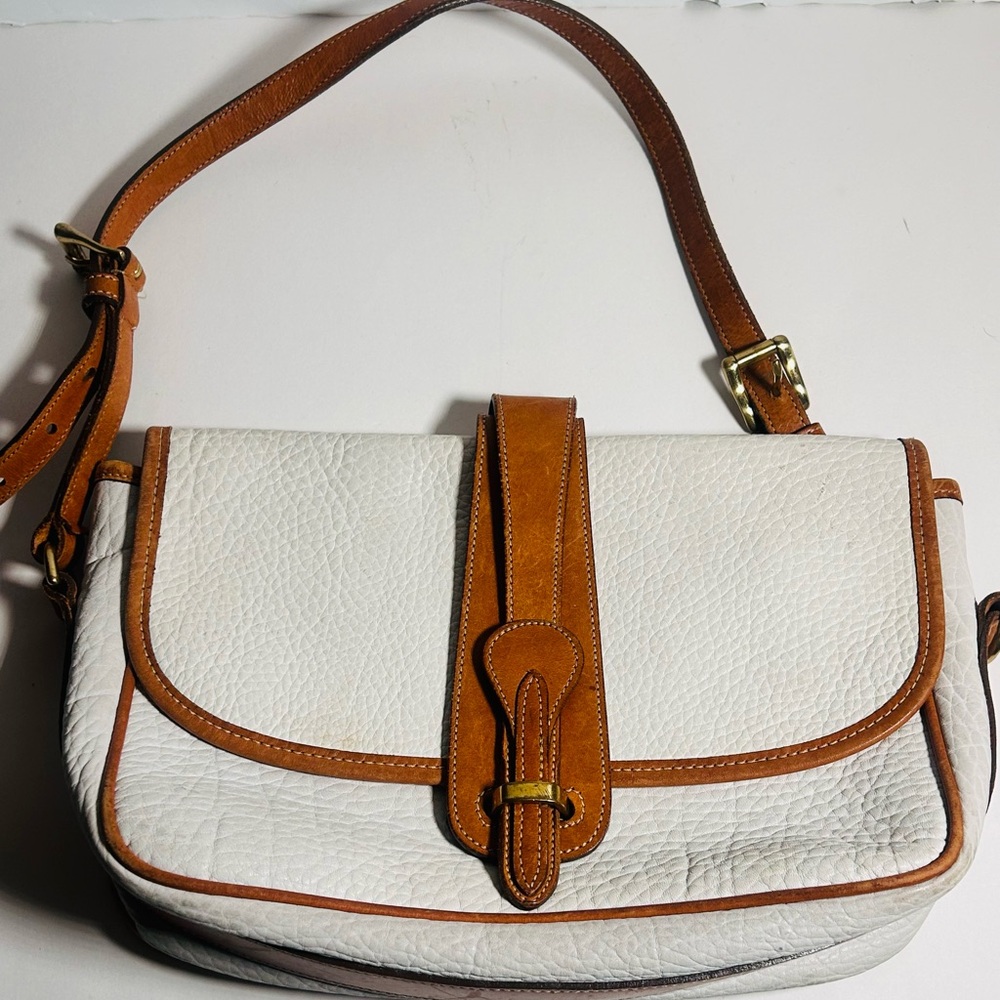 Dooney and Bourke Shoulder Bag - WHITE All Weather Leather needs love